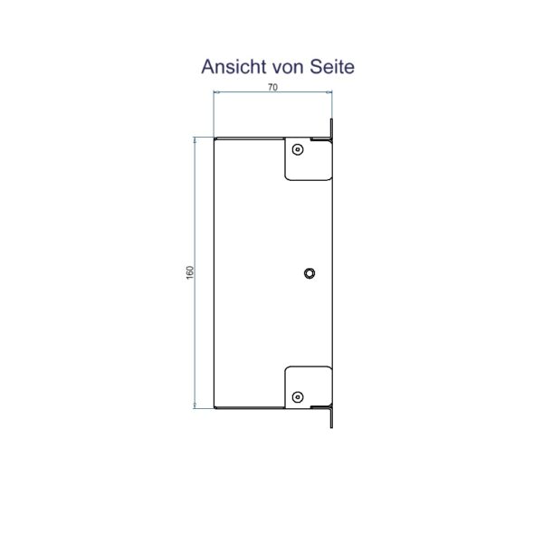 Produktbild WAD 135 300  -  Wandauslass WAD Gehäuse Typ 35 für Steckdoseneinsatz horizontal